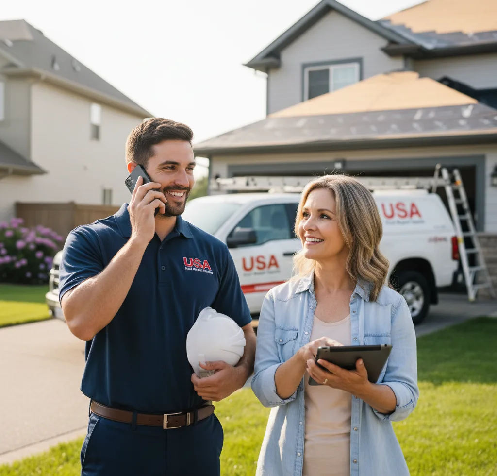USA Roof Repair Experts customer support in Thayer